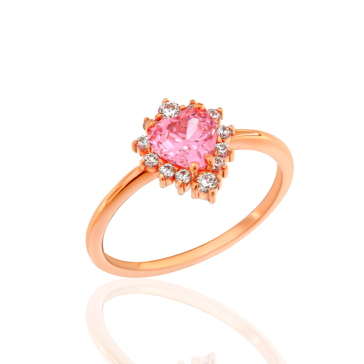 Δαχτυλίδι Αραιή Ροζέτα Καρδιά