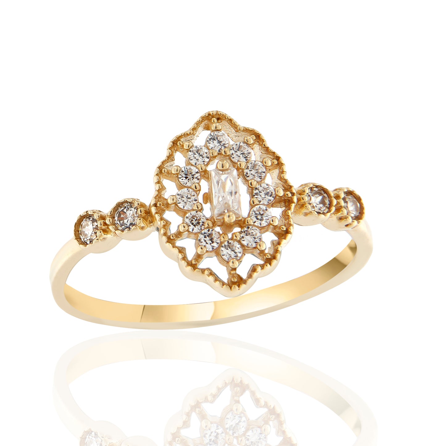 Δαχτυλίδι Vintage Δαντελωτή Μπαγιέτα