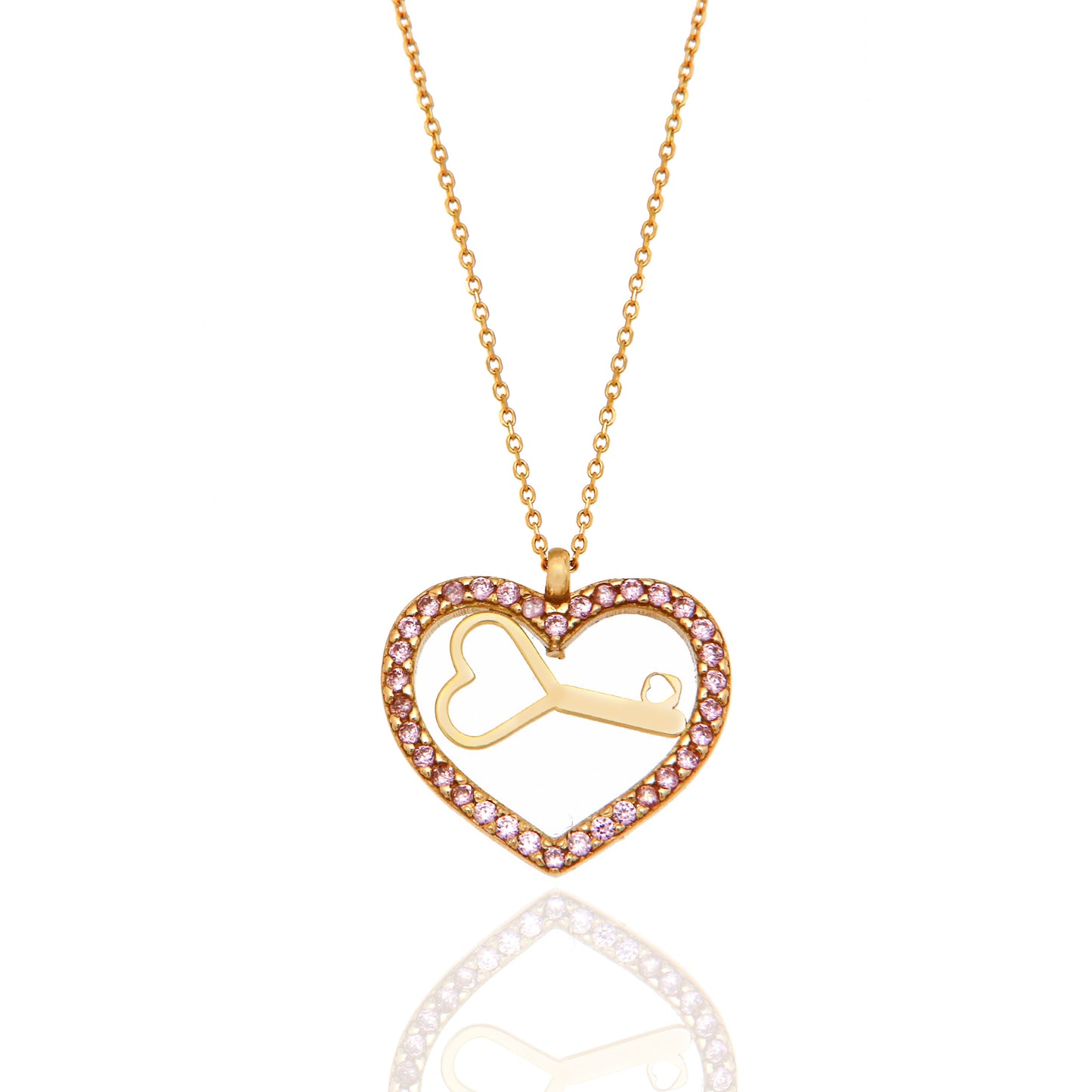 Μενταγιόν Κλειδί Καρδιάς