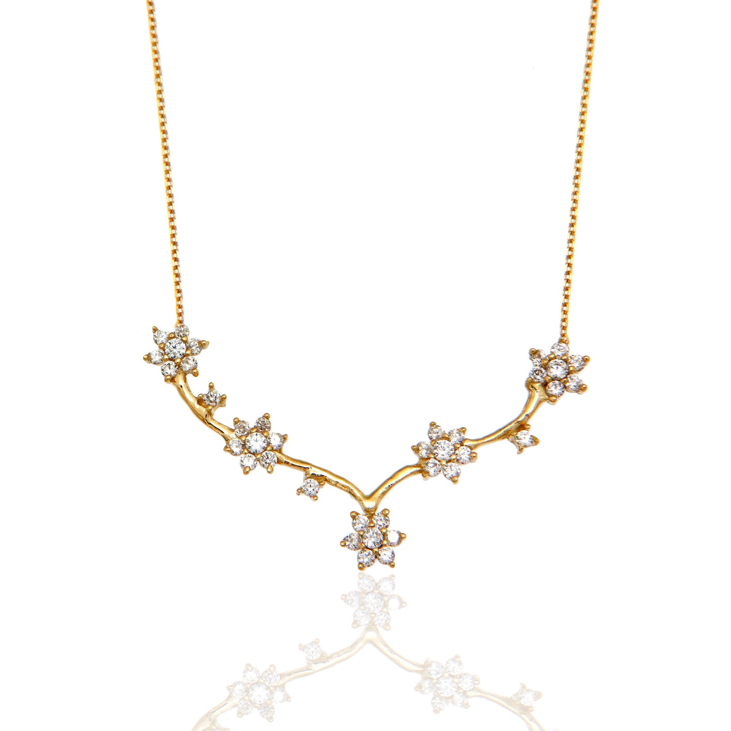 Μενταγιόν Κλαδί Λουλουδιών