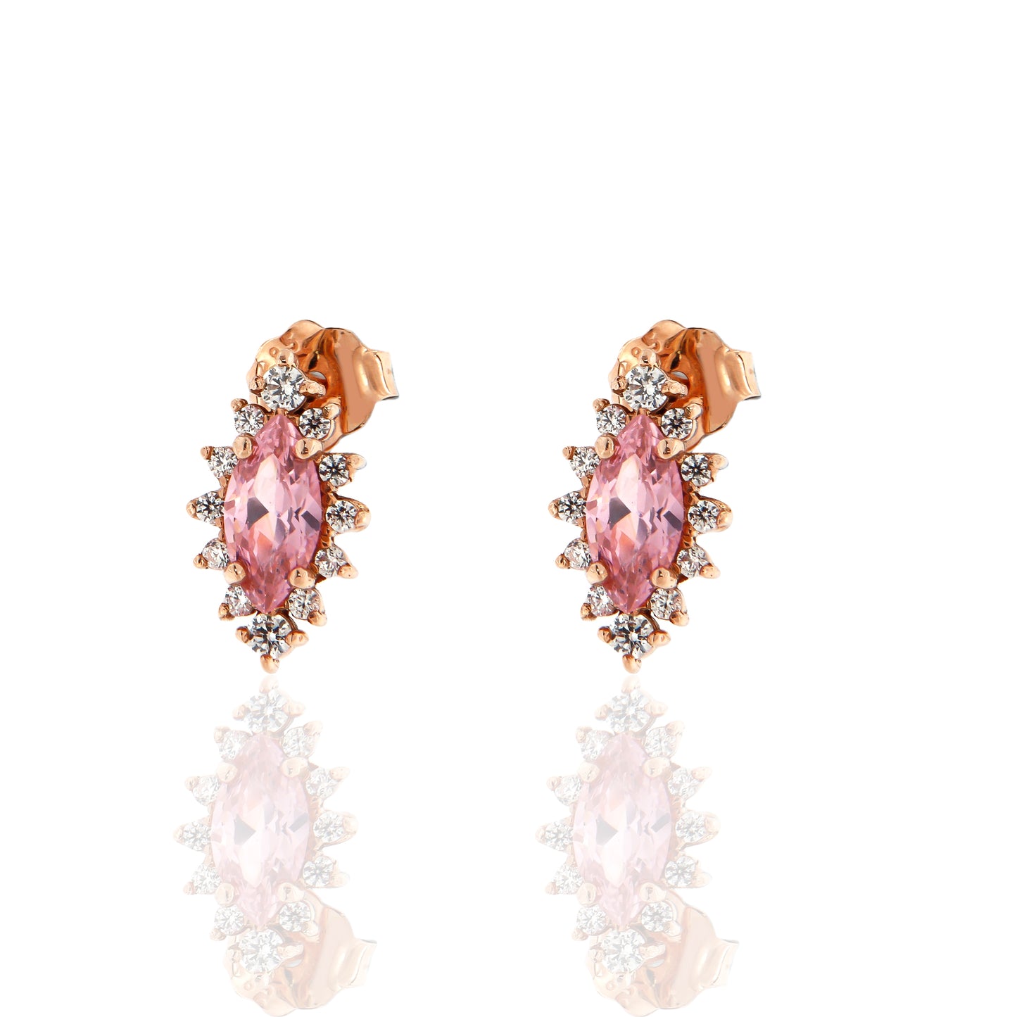 Σκουλαρίκια Αραιή Ροζέτα Ναβέτα